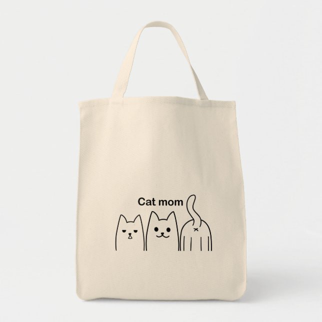 Cat mum tote bag (Front)