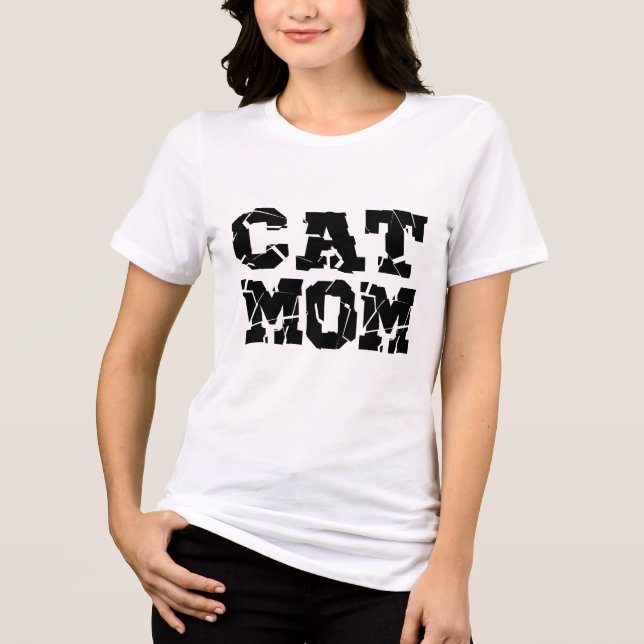 Cat Mum Tri-Blend Shirt (Front)