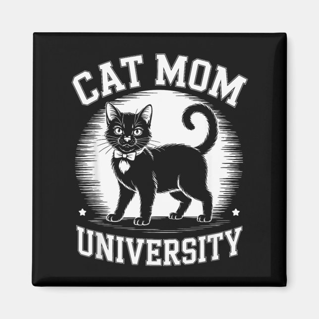 Cat Mum University Magnet (Front)