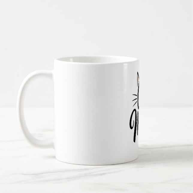 Cat Mum Whiskers and Ears Coffee Mug (Left)
