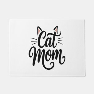Cat Mum Whiskers and Ears Doormat