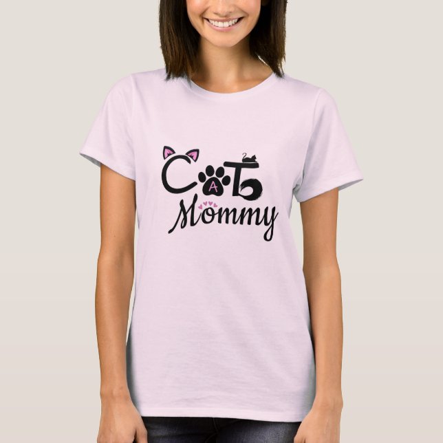 Cat Mummy Cute T-Shirt (Front)
