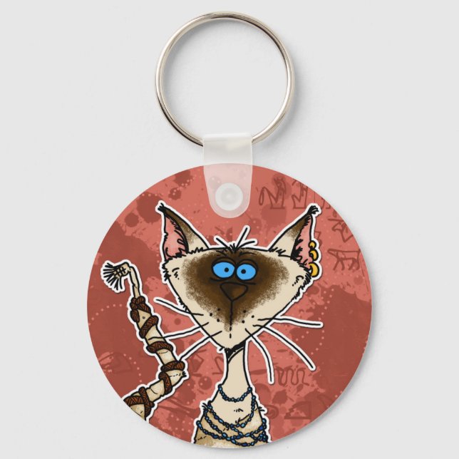 cat mummy key ring (Front)