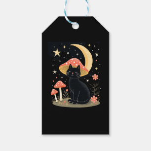 Cat Mushroom Hat Cottagecore Kitten Kitty Women Gi Gift Tags