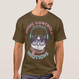 Cat Music Lover Gift from Friend of Musician for T-Shirt