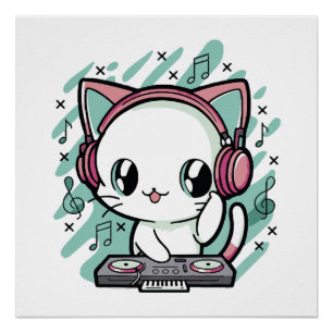 cat music poster