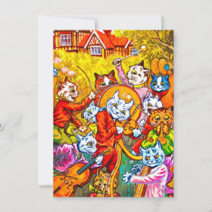 Cat Musical Band Invitation