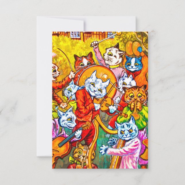 Cat Musical Band Invitation (Front)