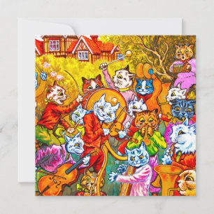 Cat Musical Band Invitation