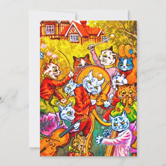 Cat Musical Band Invitation (Front)