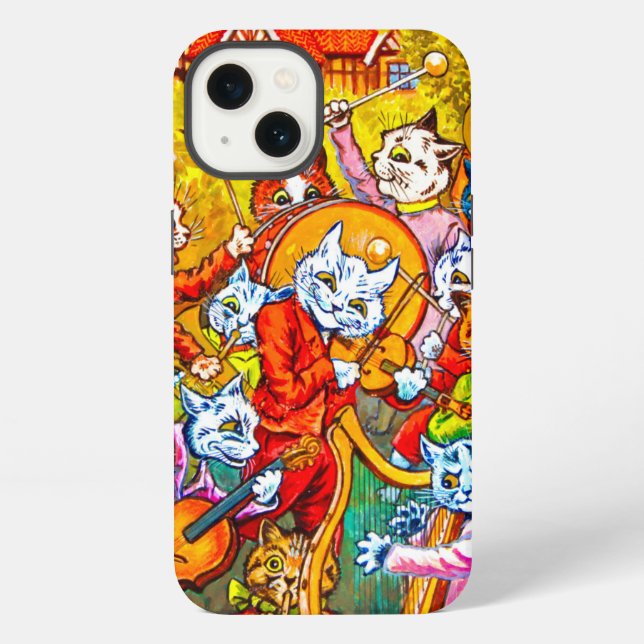 Cat Musical Band iPhone Case (Back)