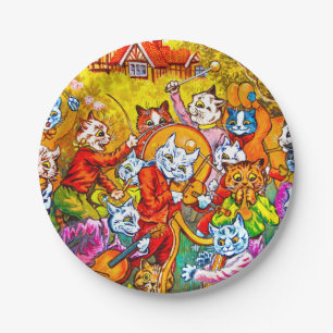 Cat Musical Band Paper Plate