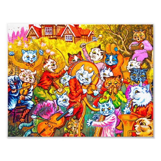 Cat Musical Band Photo Print (Front)