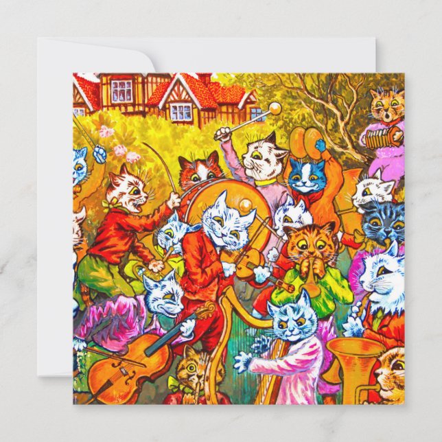 Cat Musical Band Save The Date (Front)