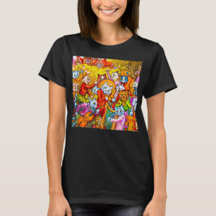 Cat Musical Band T-Shirt