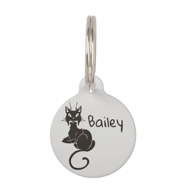 Cat Name Custom ID lot Pet Tag (Front)