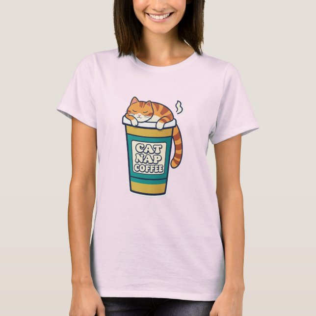 Cat Nap Coffee | Cat Lover Tee (Front)
