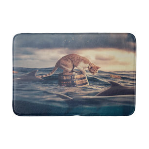 Cat Nap Dream or Nightmare Bath Mat