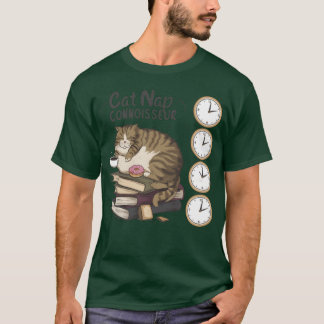 Cat Nap Funny fat Cat retro T-Shirt