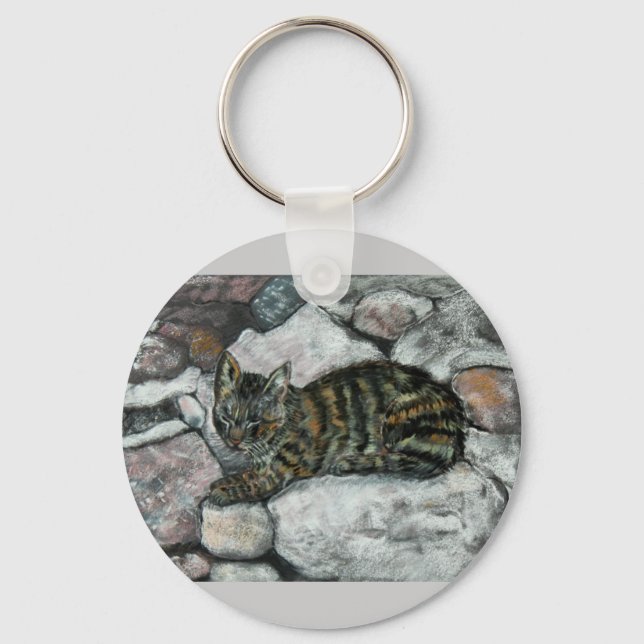 Cat Nap Key Ring (Front)