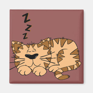 Cat Nap Kitty Magnet