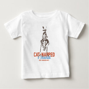 Cat-Napped Funny Cat Pun Kangaroo Weirdcore Baby T-Shirt