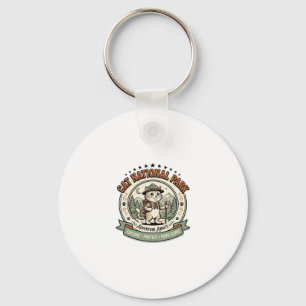 Cat National Park Cat National Park Poster Cat Vin Key Ring