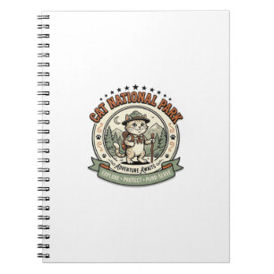 Cat National Park Cat National Park Poster Cat Vin Notebook
