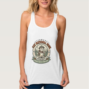 Cat National Park Cat National Park Poster Cat Vin Singlet