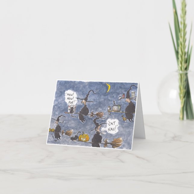 Cat Nav Halloween Card (Front)