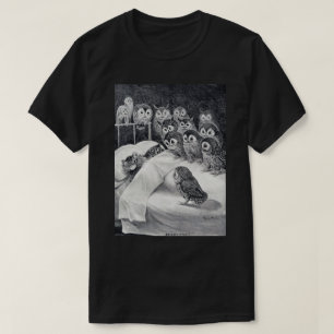 Cat Nightmare Owl Bird, Louis Wain T-Shirt