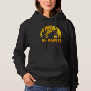 Cat No Candy Murderous Cat With Knife Halloween Co Hoodie