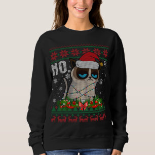 Cat No Grumpy Xmas Cats No Ugly Christmas Sweater