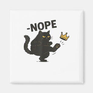 Cat No Kings In America Magnet