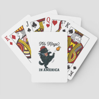 Cat No Kings In America Vintage Cats Against Playing Cards