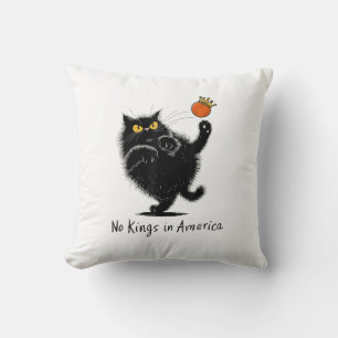 Cat No Kings In America We The People Political Cushion