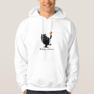 Cat No Kings In America We The People Political Hoodie