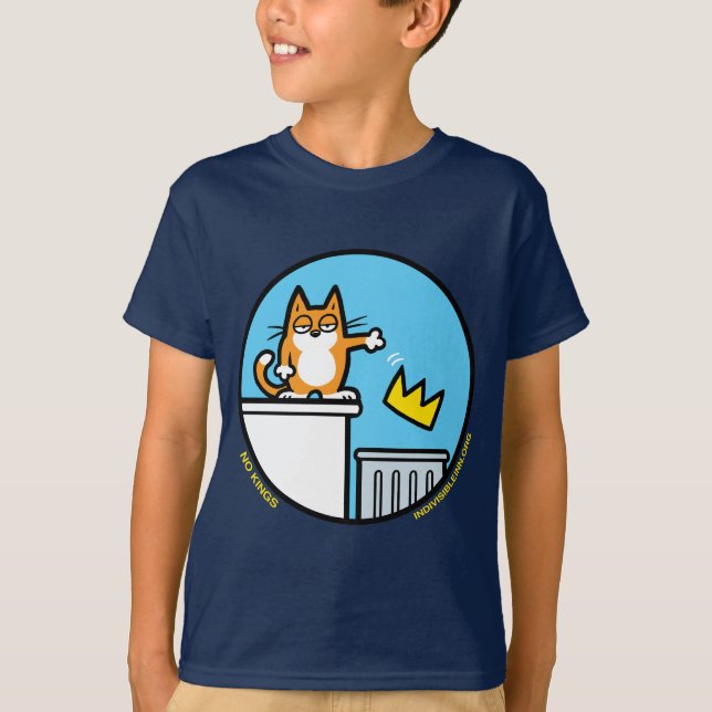 Cat No Kings T-Shirt (Front)