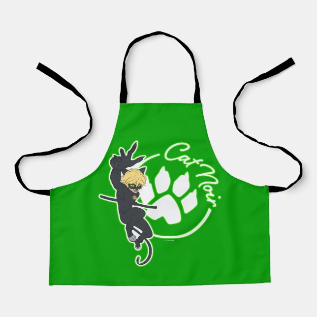 Cat Noir Badge Apron (Front)