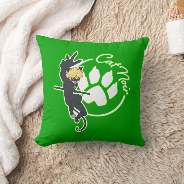 Cat Noir Badge Cushion (Blanket)