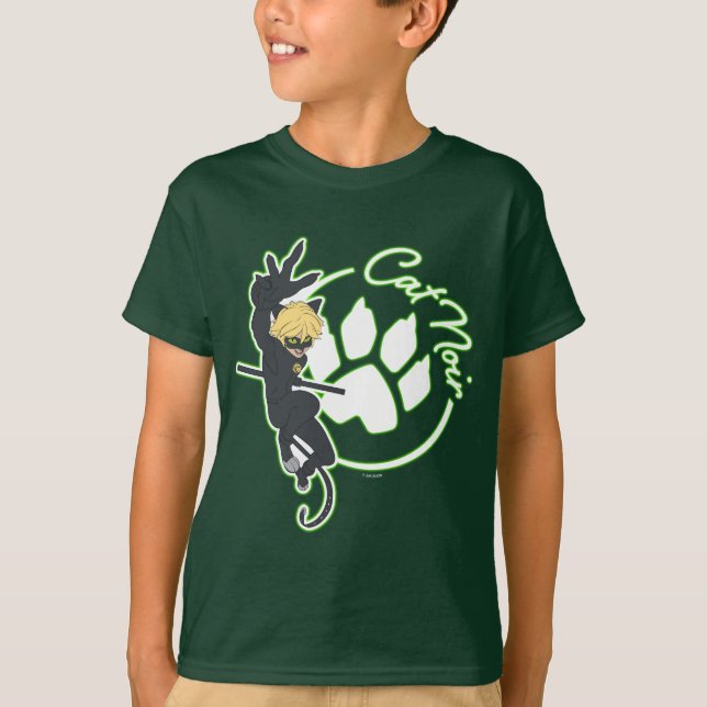 Cat Noir Badge T-Shirt (Front)