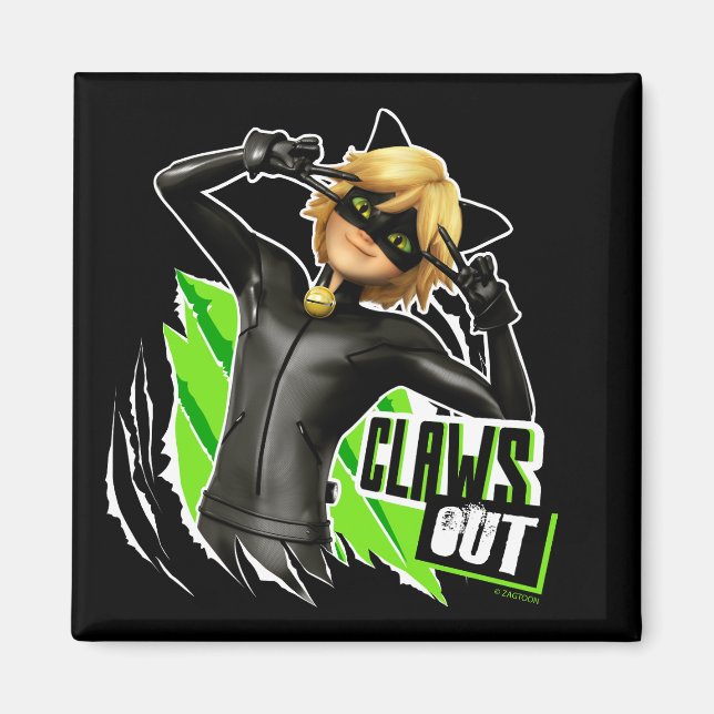 Cat Noir | Claws Out Graphic Magnet (Front)