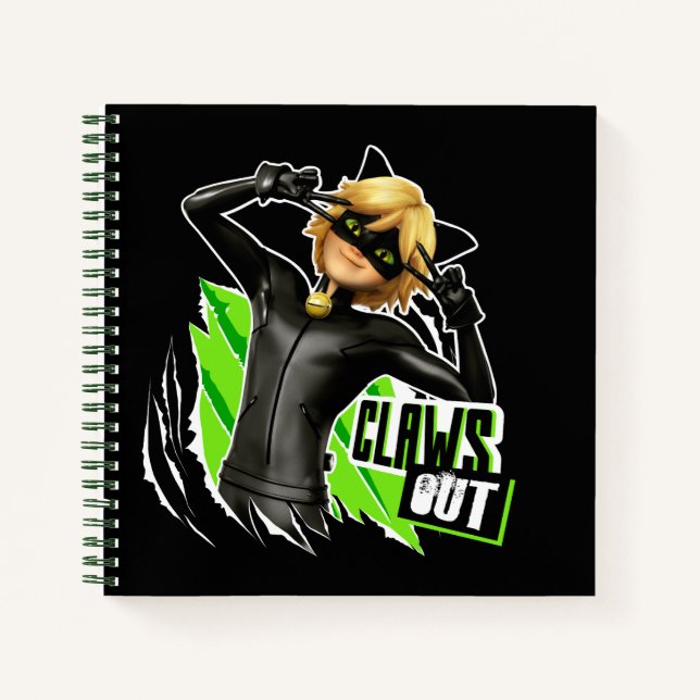 Cat Noir | Claws Out Graphic Notebook (Front)