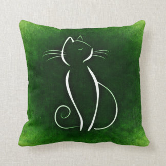 Cat Noir Green Pillow