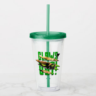 Cat Noir & Plagg Claws Out Acrylic Tumbler