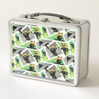 Cat Noir & Plagg Pattern Metal Lunch Box