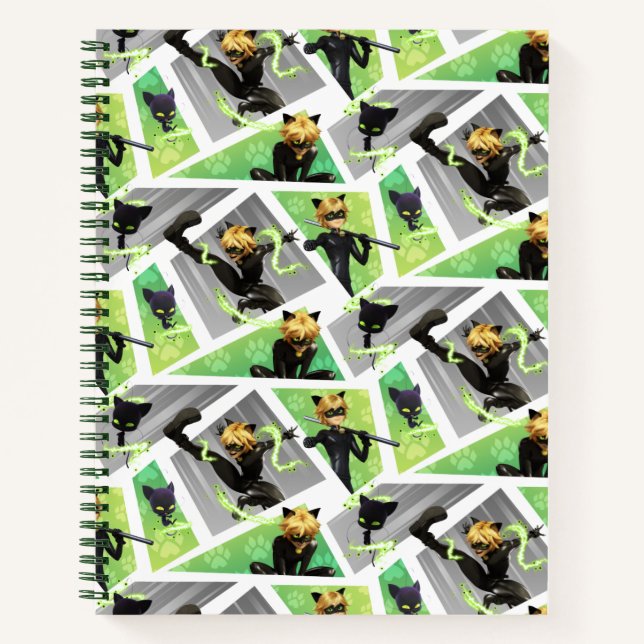 Cat Noir & Plagg Pattern Notebook (Front)