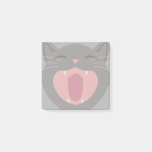 Cat Nom Grey Post-it Notes