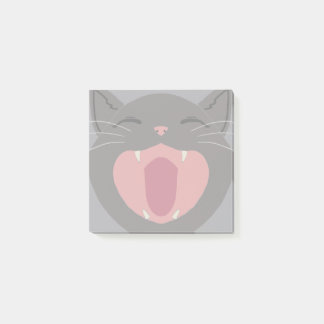 Cat Nom Grey Post-it Notes