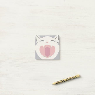 Cat Nom White Post-it Notes